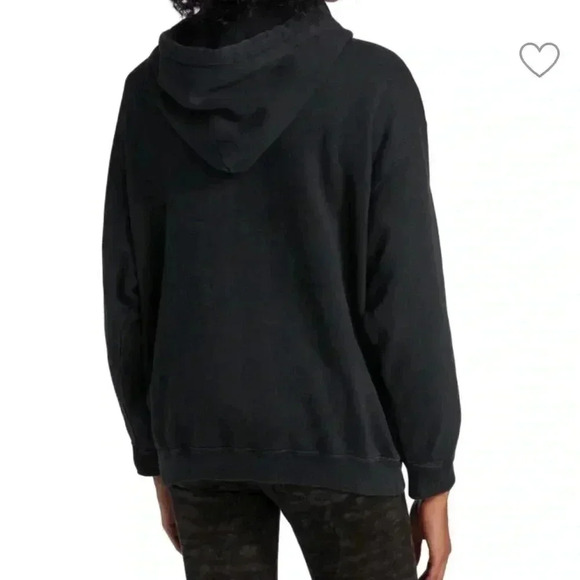 NWT R13 Mask-Up Fleece Hoodie Sweatshirt Acid Black S - Picture 3 of 8